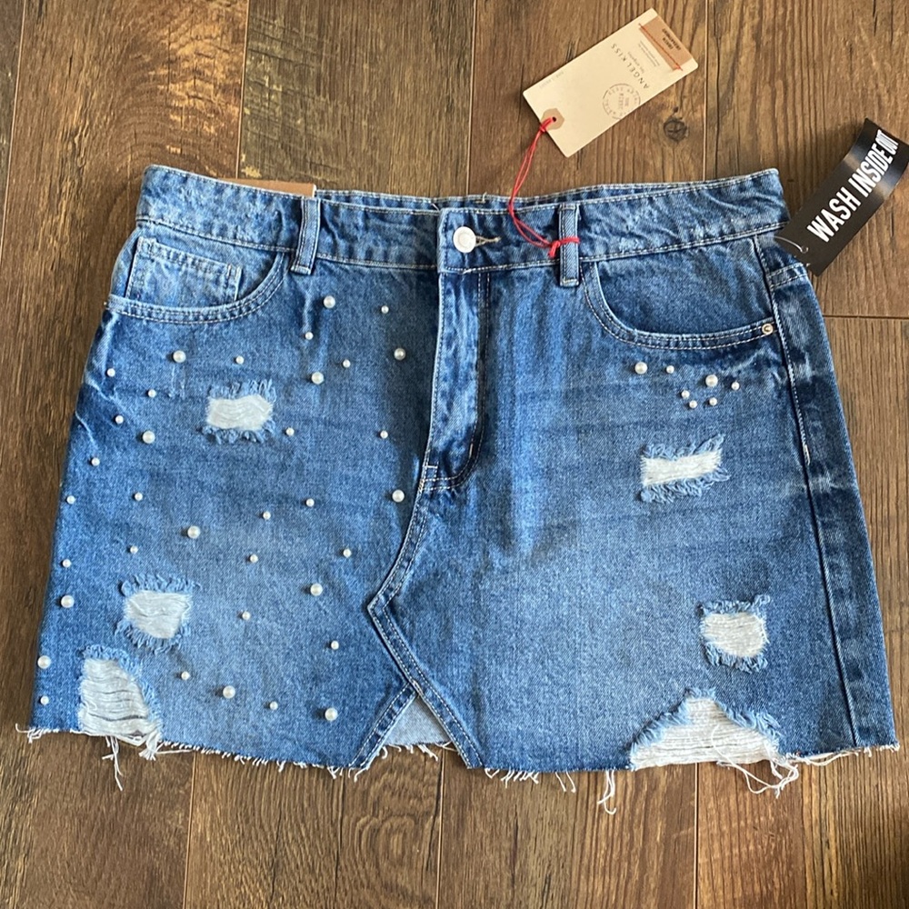 DENIM MINI SKIRT
